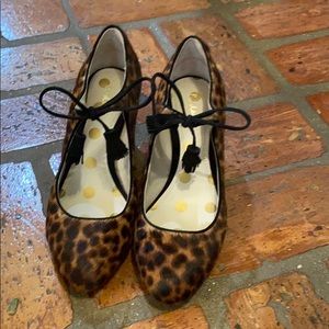 Boden Leopard Print Hair Calf Pumps.